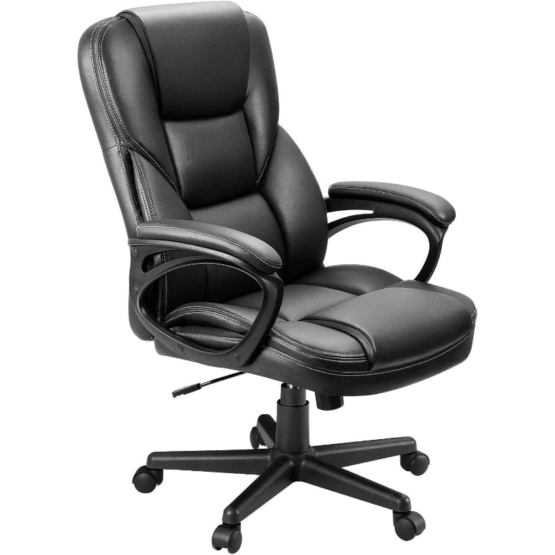 Black PU Leather Office Chair