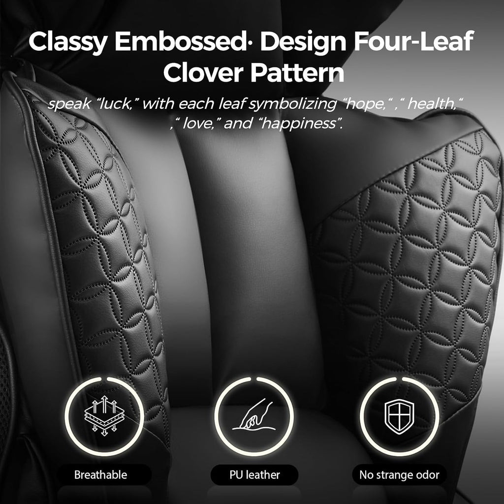 Big Tall Leather Gaming Chair with Footrest