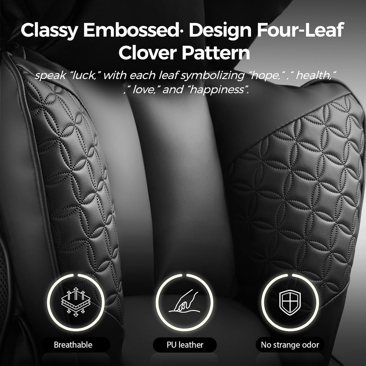 Big Tall Leather Gaming Chair with Footrest