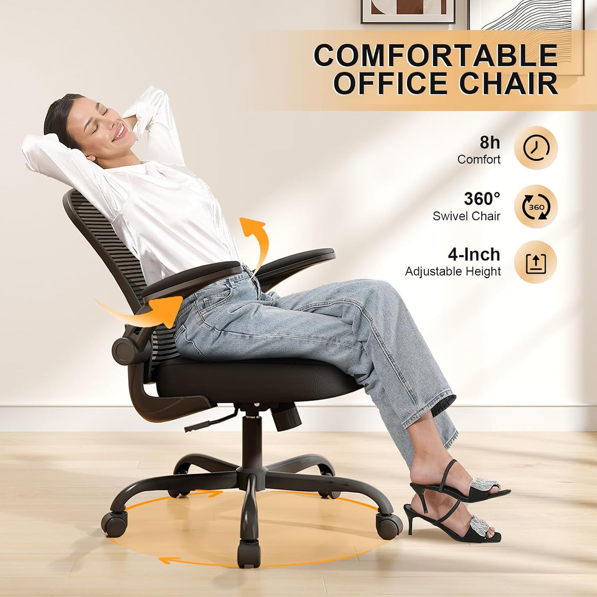 High Back Mesh Ergonomic Office Chair 330LBS