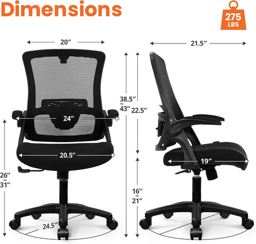 Black High Back Mesh Office Chair