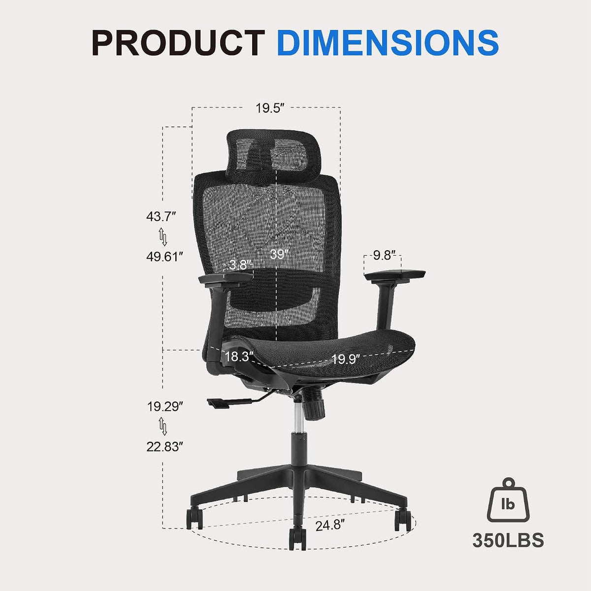 Office Chair with Lumbar Support