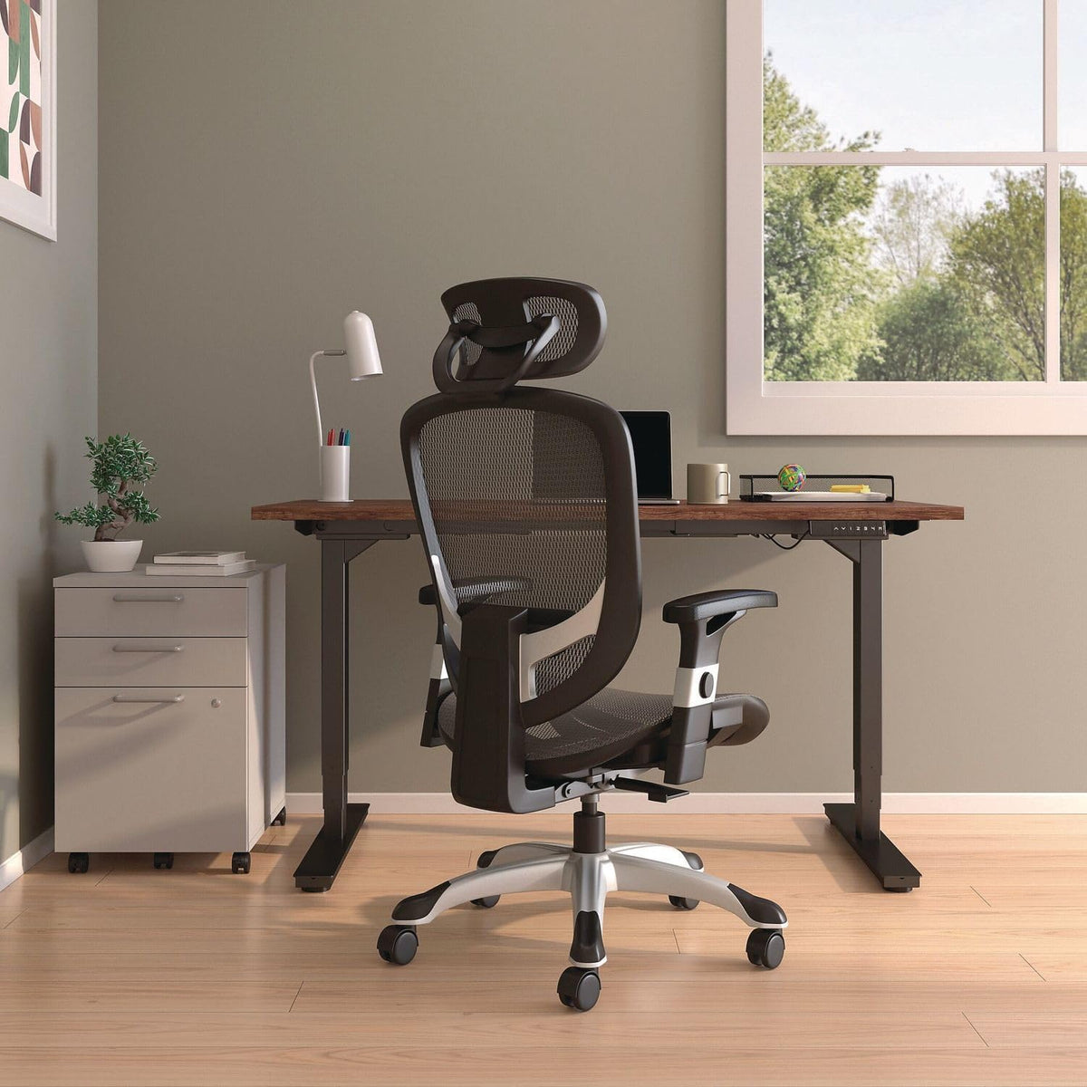 Gray Mesh Ergonomic Office Chair