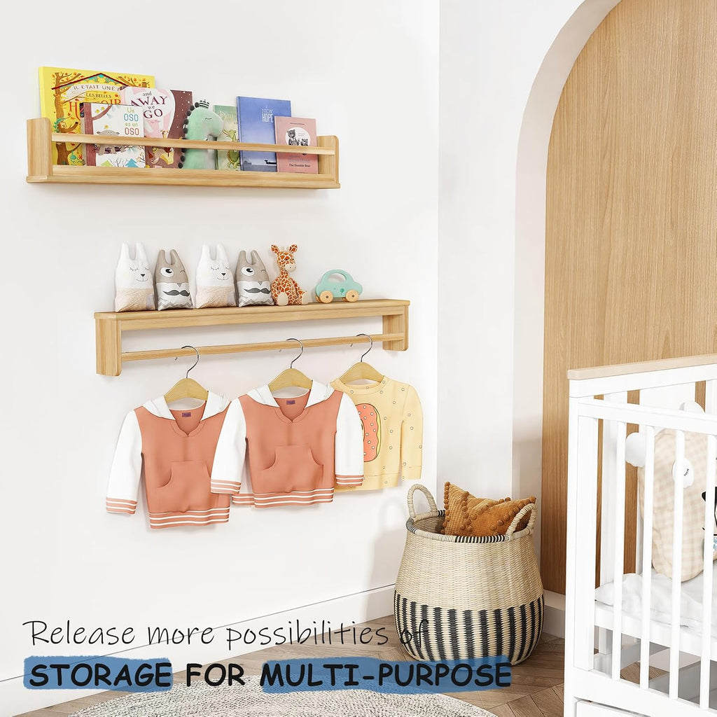 Natural Kids Floating Shelves 3-Pack