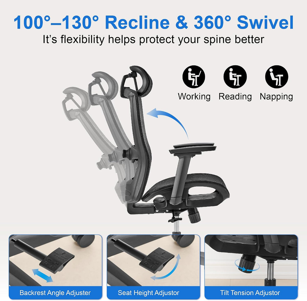 Office Chair with Lumbar Support