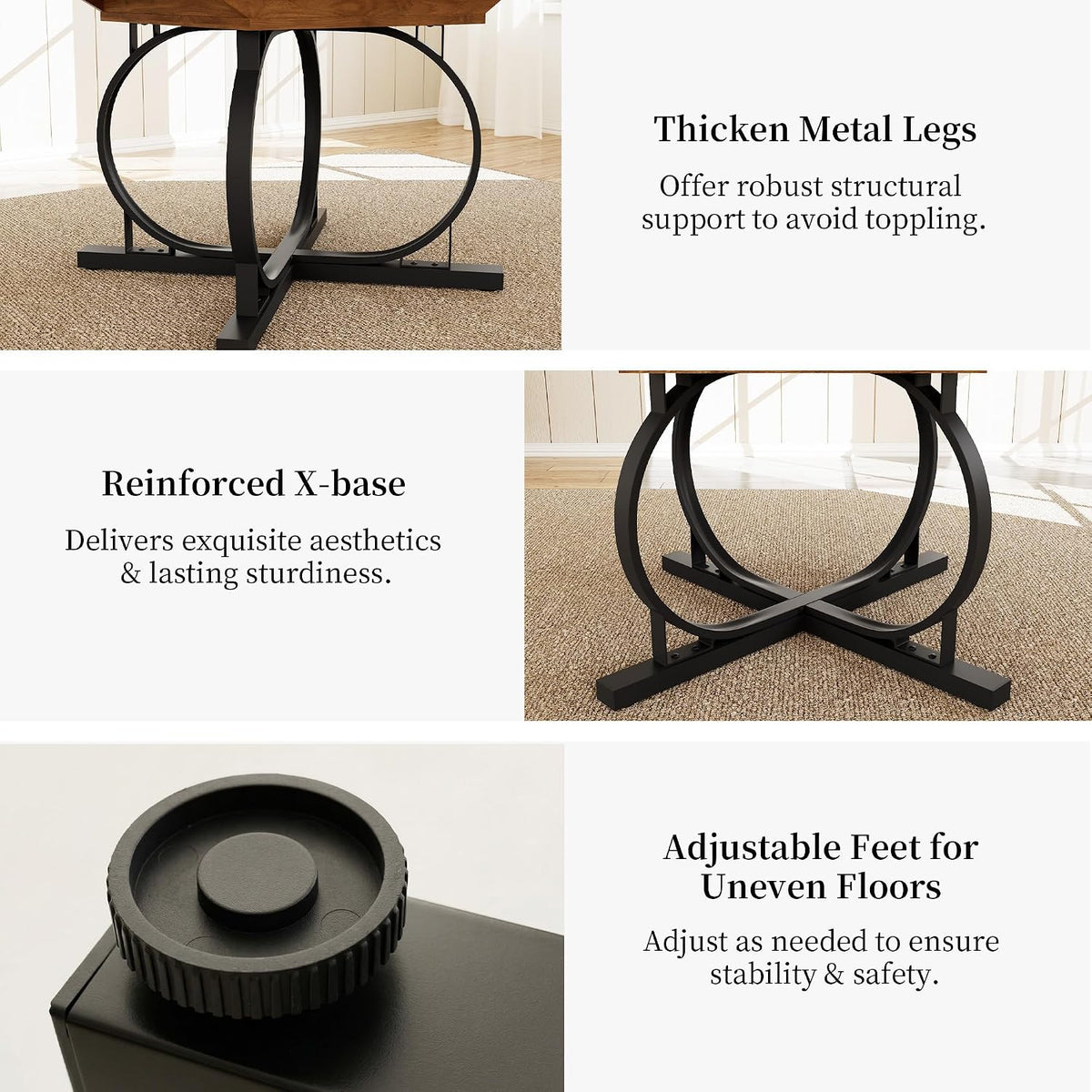 Extendable Round Dining Table
