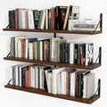 Walnut Floating Shelves Set of 3