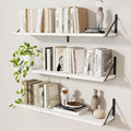 White 36" Wall Shelves Set of 3