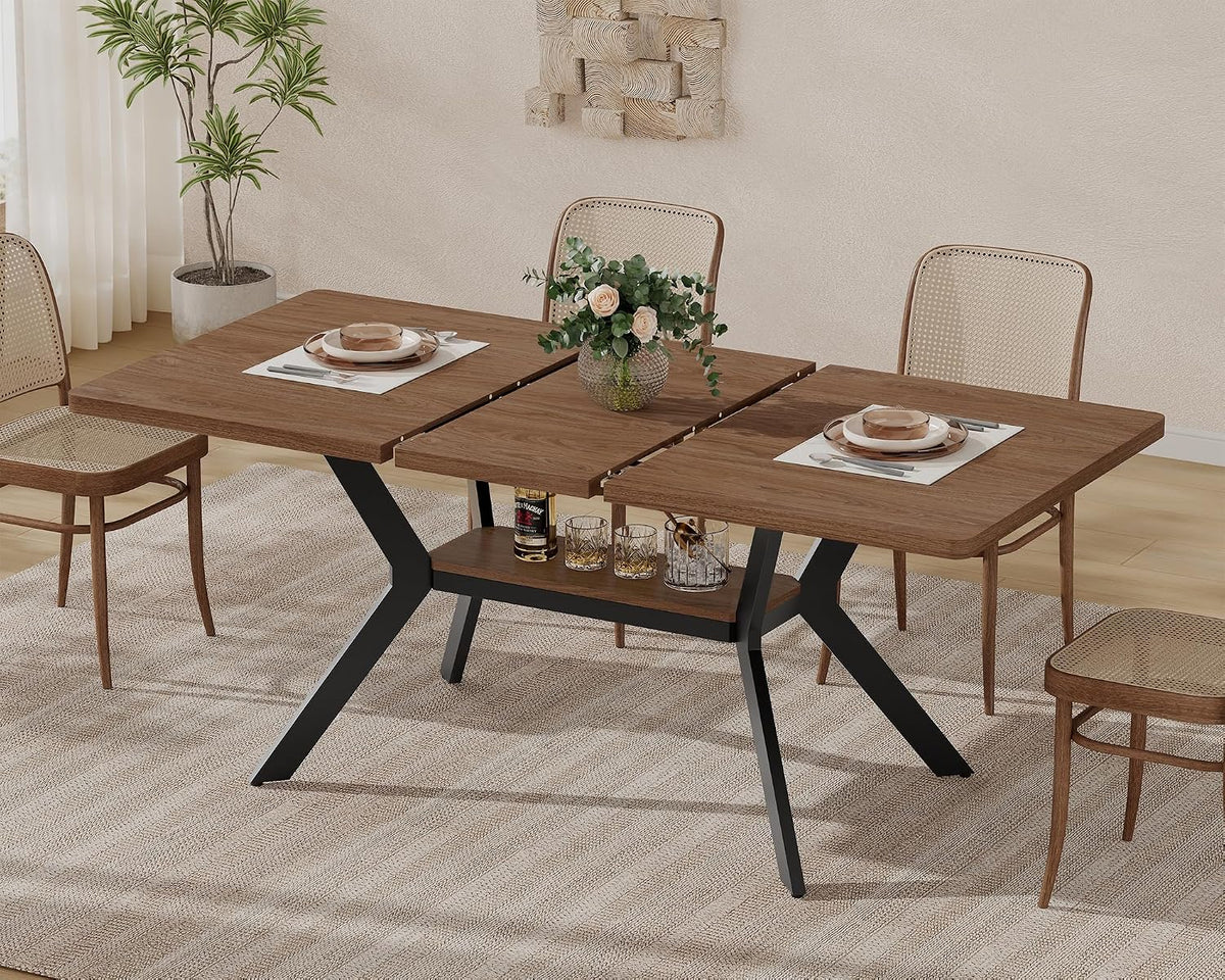 Extendable Flip Leaf Dining Table