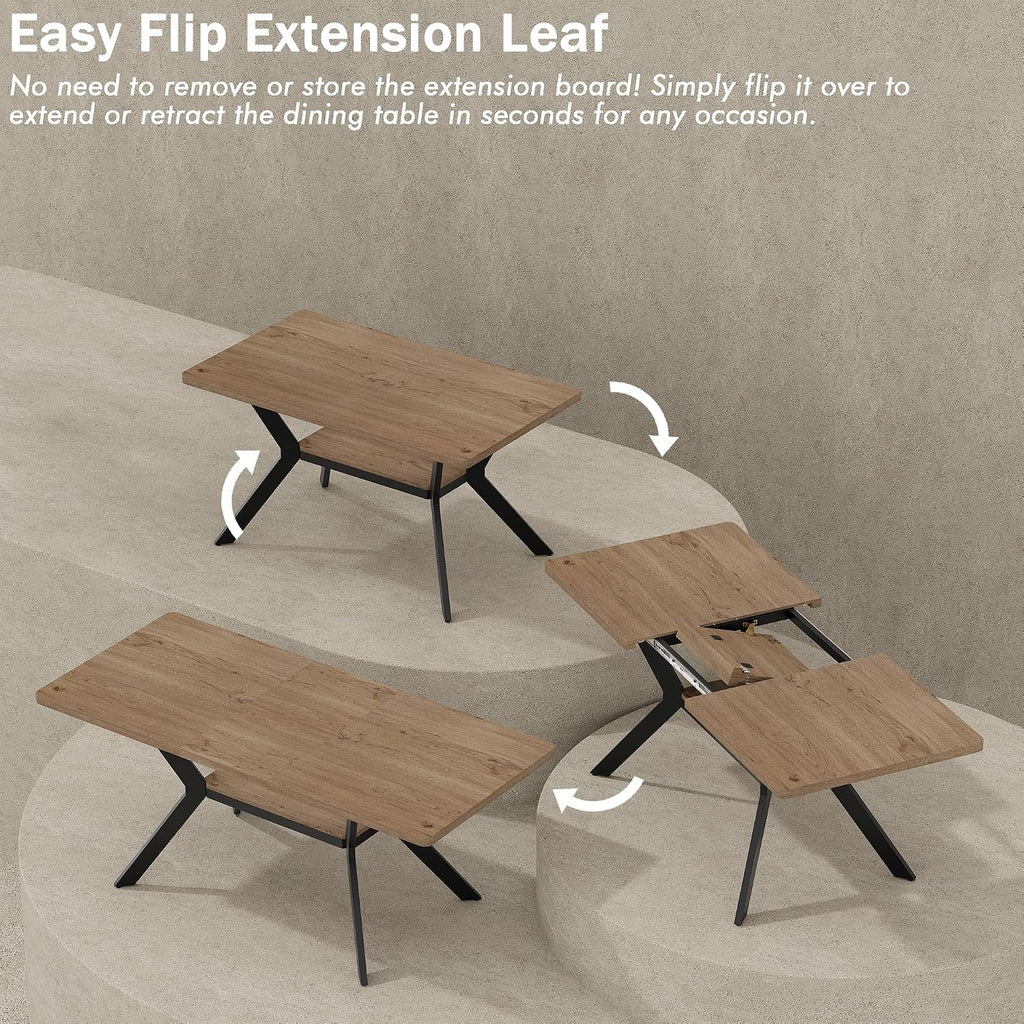 Natural Extendable Dining Table
