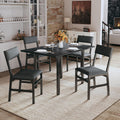 Black Dining Set for 4