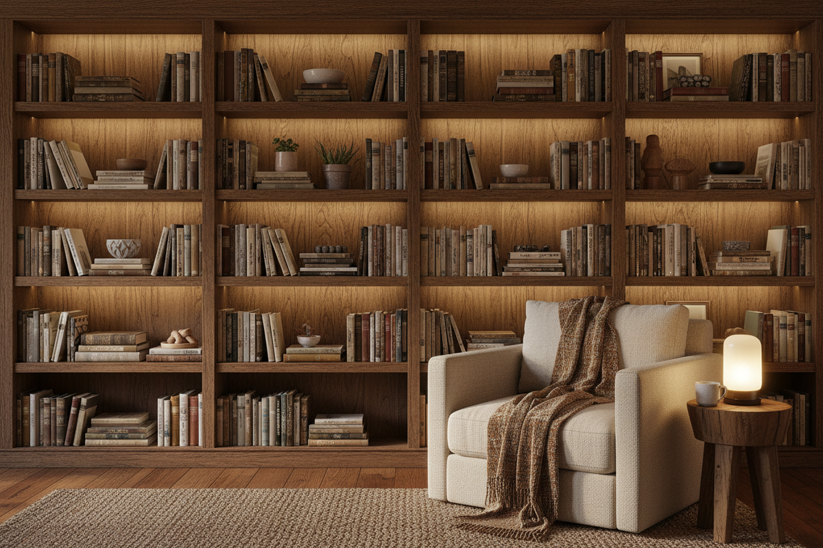 Wall-Mounted Bookcase